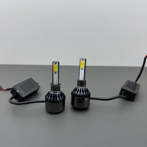 3 RENK LED XENON H4 BEYAZ. BUZ MAVİ. LİMON SARI VE ÇAKAR MODLU