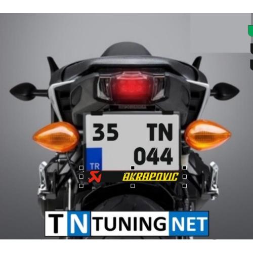 AKRAPOVIC PLEKSİ PLAKALIK MOTORSİKLET ADET