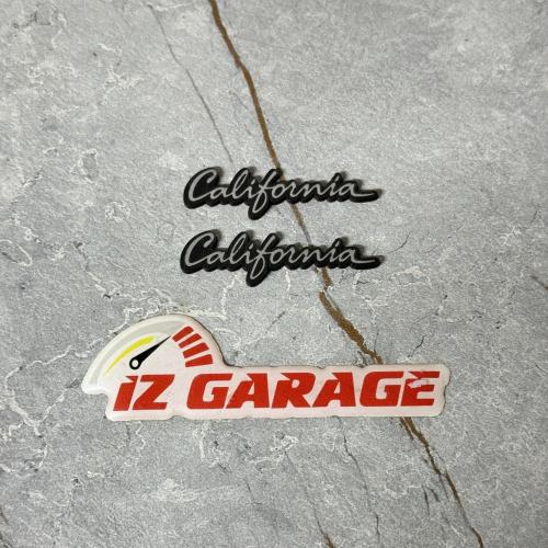 CALİFORNİA YAZI LOGO İKİLİ KAZIMA