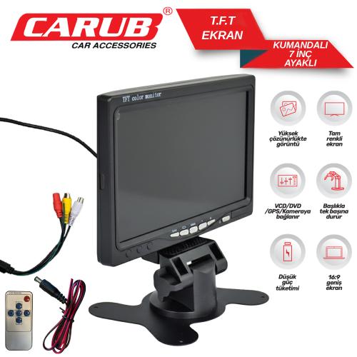 Carub Monitör F.T U.K Kayıtlı 7 " Ayaklı 4 kamera BR0017001
