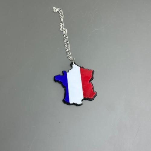 FRANSA HARİTA PLEKSİ AYNA SÜSÜ