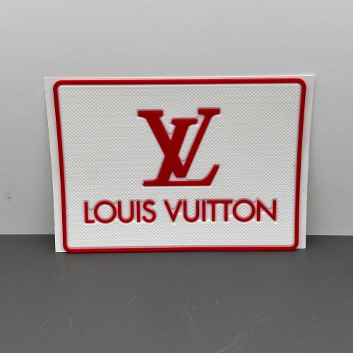 KAYDIRMAZ PED BEYAZ ZEMİN KIRMIZI LV LOUİS VUİTTON