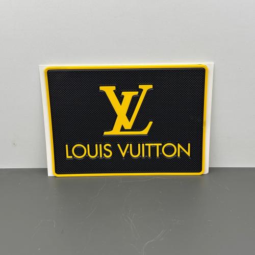 KAYDIRMAZ PED SİYAH ZEMİN SARI LV LOUİS VUİTTON