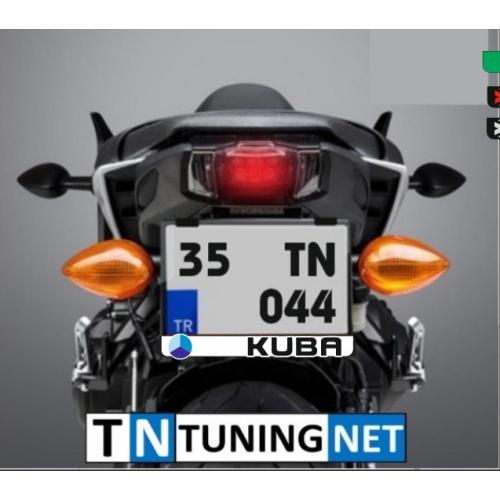 KUBA PLEKSİ PLAKALIK MOTORSİKLET ADET