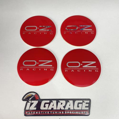 OZ RACİNG JANT GÖBEK YAPIŞTIRMA KROM YAZI KIRMIZI ZEMİN