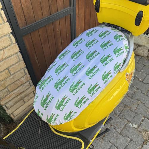 PENYE MOTORSİKLET KILIFI - BEYAZ KOMPLE LACOSTE DESENLİ