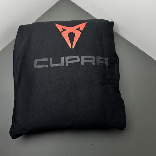 TN CUPRA BASKILI PENYE SERVİS KILIFI ÖN-ARKA TAKIM SİYAH