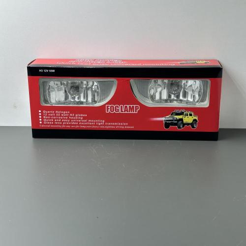 TN Sis Lambası 12V 13X4cm Dikdörtgen Beyaz Kırmızı Kutu Düz Cam