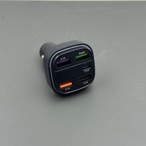 TN VOLTMETRE GÖSTERGELİ ÇAKMAKLIK ŞARJ 4 USB 1 TYPE-C