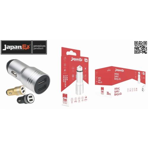JAPANEX 2.4A ÇİFT USB HIZLI ŞARJ ÇAKMAKLIK
